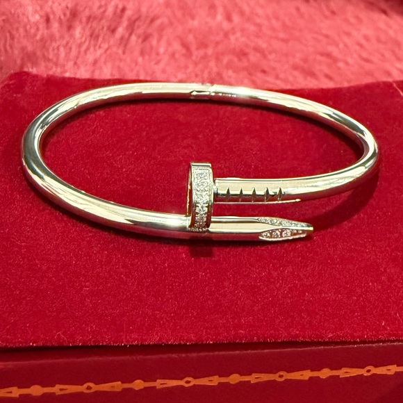 New Gold Plated Stainless Steel Nail Un Clou Bracelet Bangle - Picture 5 of 8